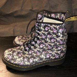 Flower Power Dr. Martens Boots Size 10